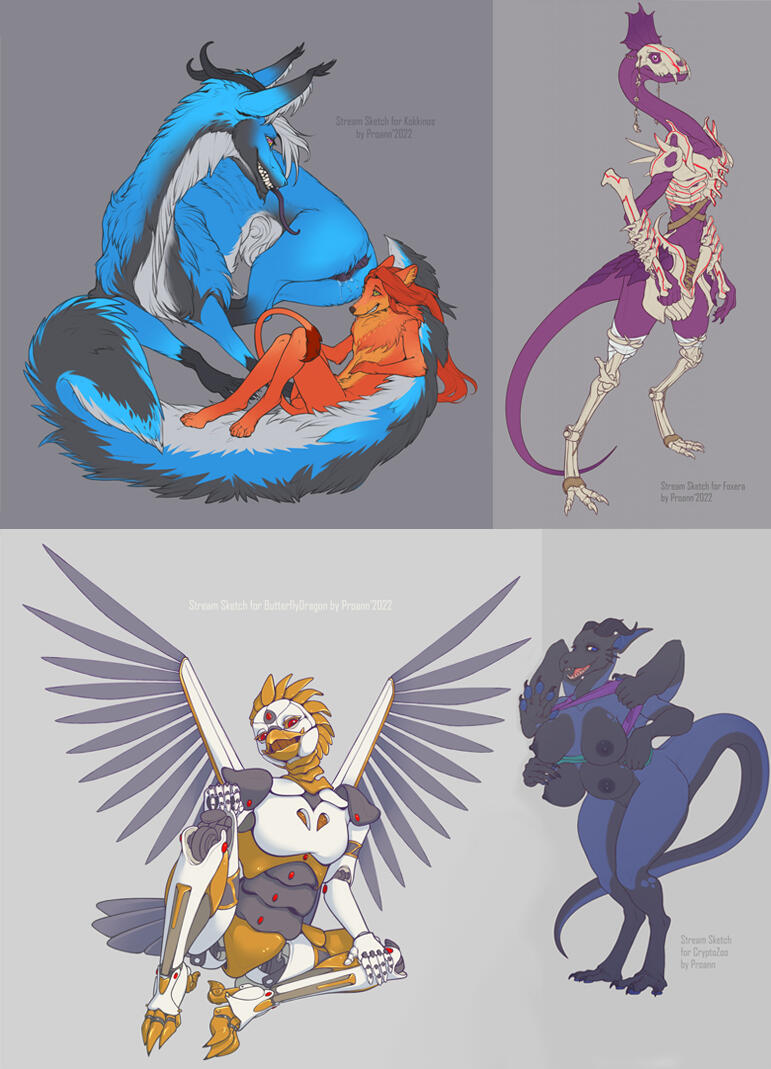 Flat colored Sketch Tier